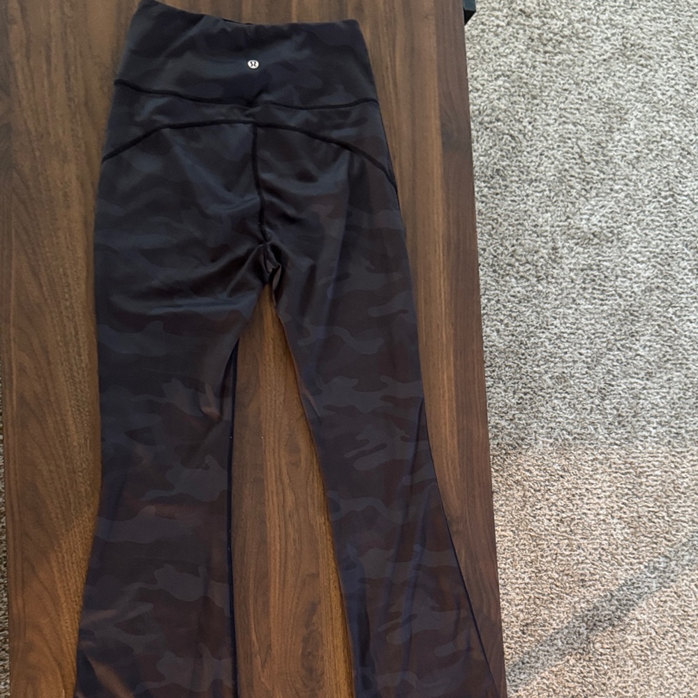 Lululemon Athletica Black Camouflage Leggings